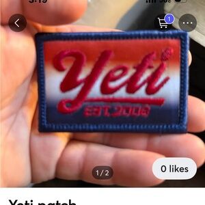 Yeti Blue and Red Patch